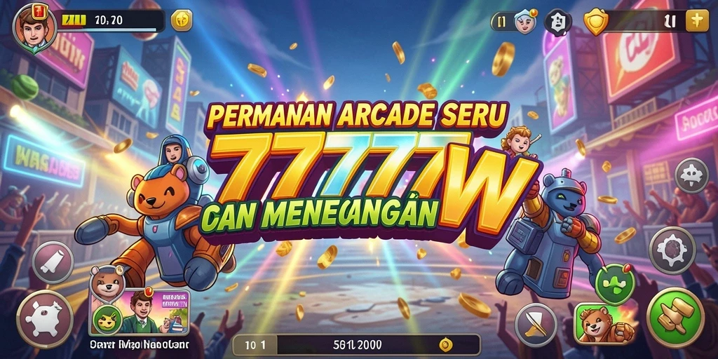 Tampilan gameplay seru dari permainan Arcade 7777W.