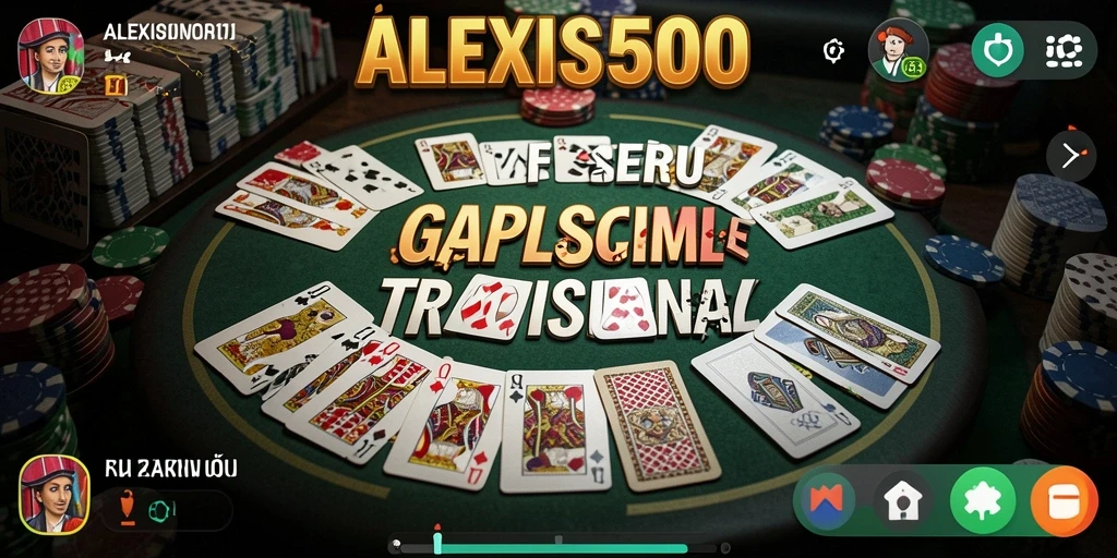 Tampilan gameplay ALEXIS500 yang menarik dan seru di Gaple.