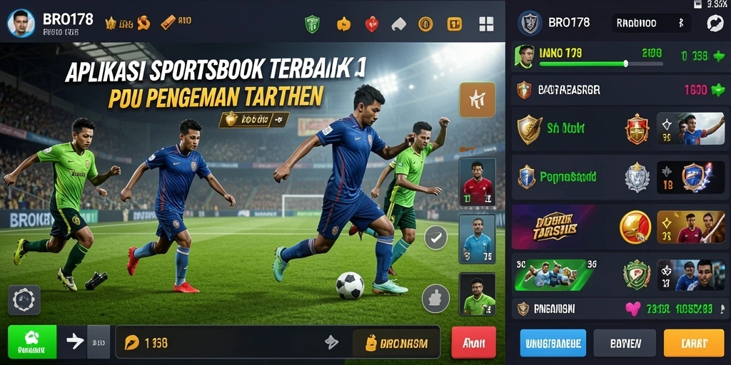 Tampilan gameplay Sportsbook dengan pilihan taruhan menarik.