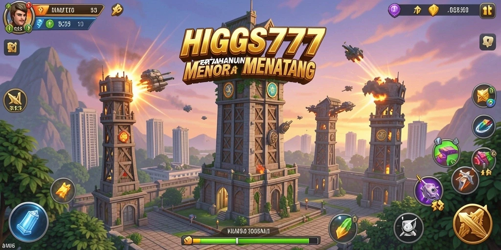 Gameplay menarik HIGGS777 dalam genre Tower Defense.