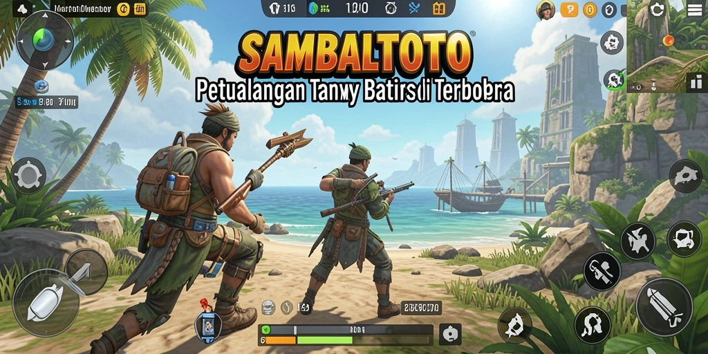 Tangkapan layar gameplay SAMBALTOTO menunjukkan keindahan dunia terbuka.