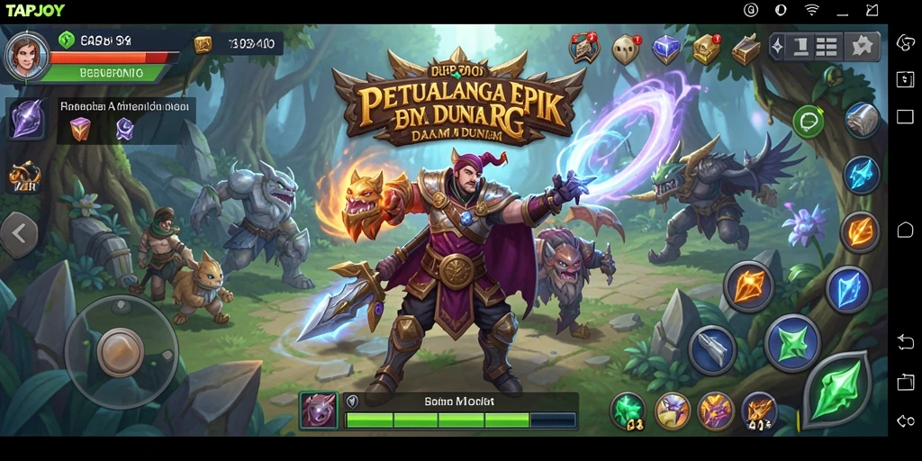 Gameplay menakjubkan dalam dunia RPG TAPJOY yang penuh petualangan.
