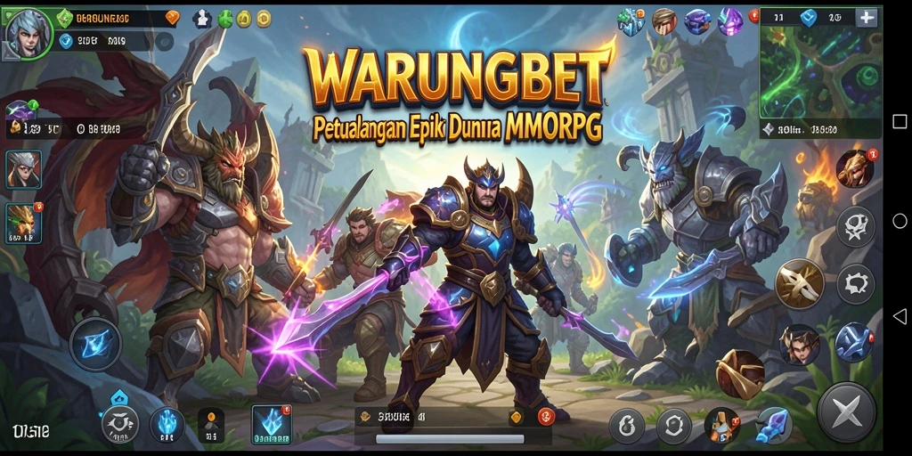 Screenshot utama menunjukkan aksi intens dalam gameplay MMORPG.